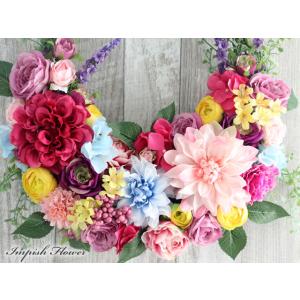 リース 造花 壁掛け 玄関 インテリア 高級造...の詳細画像1