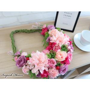 リース 造花 壁掛け 玄関 インテリア 高級造...の詳細画像1