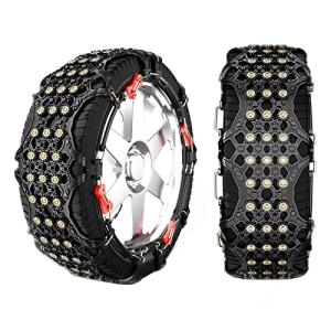 Kaitou 非金属タイヤチェーン タイヤチェーン スノーチェーン 非金属 車 FAST ロック 雪道 プラスチック アイスバーン 凍結 スリップ 事