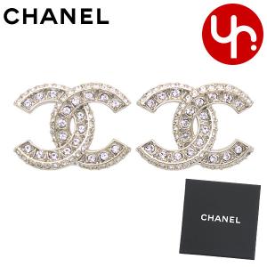 シャネル CHANEL アクセサリー ピアス A86504 Y09569 シャンパンゴールド CCマーク ココマーク ラインストーン ピアス レディース｜import-collection-yr