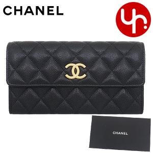 CHANEL 黒 財布 CHANEL シャネル 財布 二つ折り財布 AP0231 Y01864 ブラック
