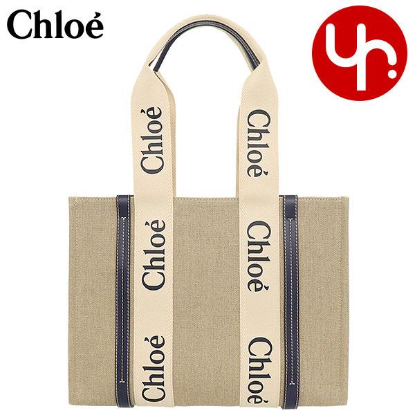 クロエ chloe バッグ トートバッグ CHC22AS383 I26 ホワイト×ブルー1 WOOD...