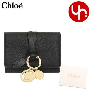 クロエ chloe 財布 三つ折り財布 CHC21WP946 F57 ブラック ALPHABET アルファベット レザー ミニ トリフォールド ウォレット レディース｜import-collection-yr