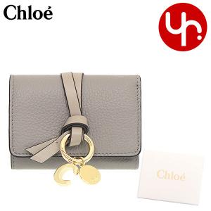 クロエ chloe 財布 三つ折り財布 CHC21WP946 F57 カシミアグレー ALPHABET アルファベット レザー ミニ トリフォールド ウォレット レディース｜import-collection-yr