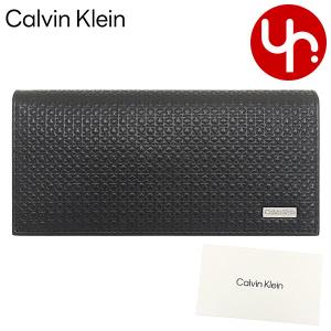 【48時間限定ポイント2％】カルバン クライン Calvin Klein 財布 長財布 31CK190001 ブラック ジェニュイン レザー エンボスド ロゴ ジップ コイン ポケット フ｜import-collection-yr