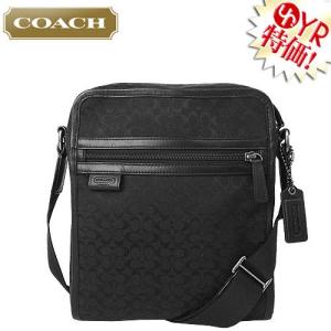 コーチ COACH バッグ ショルダーバッグ F70698 ブラック×ブラック シグネチャー ジャガード キャンバス フライト バッグ アウトレット メンズ レディース