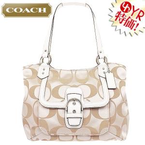 コーチ COACH バッグ トートバッグ F25294 ライトカーキ×アイボリー キャンベル ベル シグネチャー キャリーオール アウトレット レディース