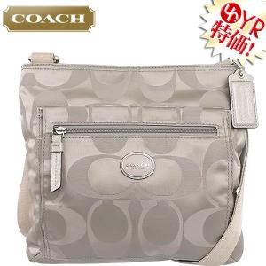 コーチ COACH バッグ ショルダーバッグ F77408 スチールグレー ゲッタウェイ シグネチャー ナイロン ファイル バッグ アウトレット レディース