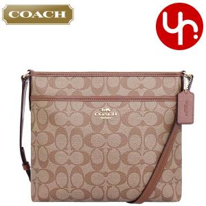 コーチ COACH バッグ ショルダーバッグ F29210 カーキ×サドル2 シグネチャー PVC レザー ジップ ファイル クロスボディー バッグ アウトレット レディース｜import-collection-yr