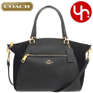 コーチ COACH バッグ ハンドバッグ F79999 ブラック ラグジュアリー スエード ミックス レザー プレーリー サッチェル アウトレット レディース｜import-collection-yr