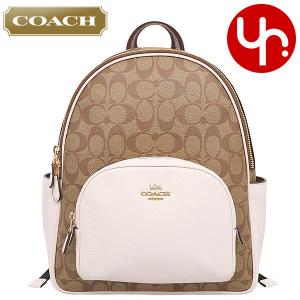 コーチ COACH バッグ リュック F05671 5671 カーキ×チョーク ラグジュアリー シグネチャー PVC レザー コート バックパック アウトレット レディース｜import-collection-yr