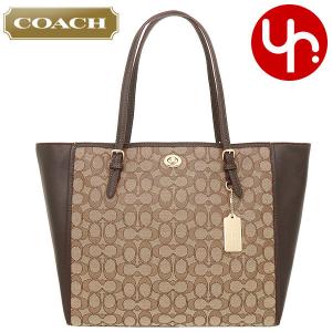 コーチ COACH バッグ トートバッグ 36932 カーキ×ブラウン アウトライン シグネチャー レザー ターンロック トート レディース｜import-collection-yr