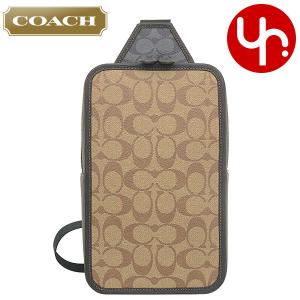 コーチ COACH バッグ ショルダーバッグ FC9865 C9865 カーキ×チャコール サリバン シグネチャー PVC レザー スリング パック アウトレット メンズ レディース｜import-collection-yr