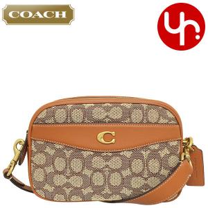 コーチ COACH バッグ ショルダーバッグ CC401 ココアバーニッシュドアンバー シグネチャー テキスタイル ジャガード レザー カメラ バッグ レディース｜import-collection-yr