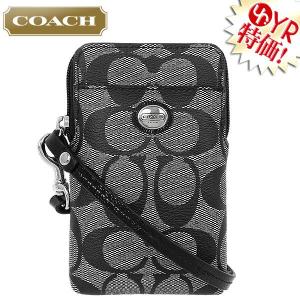 コーチ COACH 小物 スマホケース F68660 ブラック×ホワイト ペイトン シグネチャー ユニバーサル ケース アウトレット レディース