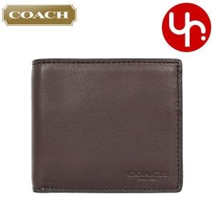 コーチ COACH 財布 二つ折り財布 F75003 マホガニー カーフ レザー コイン ウォレット アウトレット メンズ