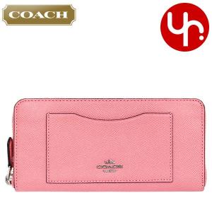 コーチ COACH 財布 長財布 F54007 ブラッシュ ラグジュアリー クロスグレーン レザー アコーディオン ジップ アラウンド アウトレット レディース