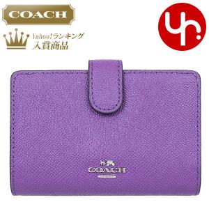 コーチ COACH 財布 二つ折り財布 F11484 ベリー ラグジュアリー クロスグレーン レザー ミディアム コーナー ジップ ウォレット アウトレット レディース