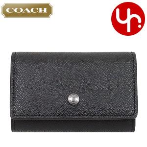 コーチ COACH 小物 キーケース F73992 ブラック クロスグレーン レザー 5連 キーケース アウトレット メンズ レディース｜import-collection-yr