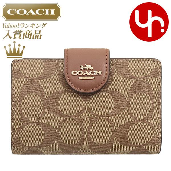 【48時間限定ポイント2％】コーチ COACH 財布 二つ折り財布 FC0082 C0082 カーキ...