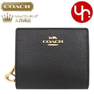 コーチ COACH 財布 二つ折り財布 FC2862 C2862 ブラック ペブルド レザー C チャーム スナップ ラウンド ジップ  アウトレット レディース｜インポートコレクションYR