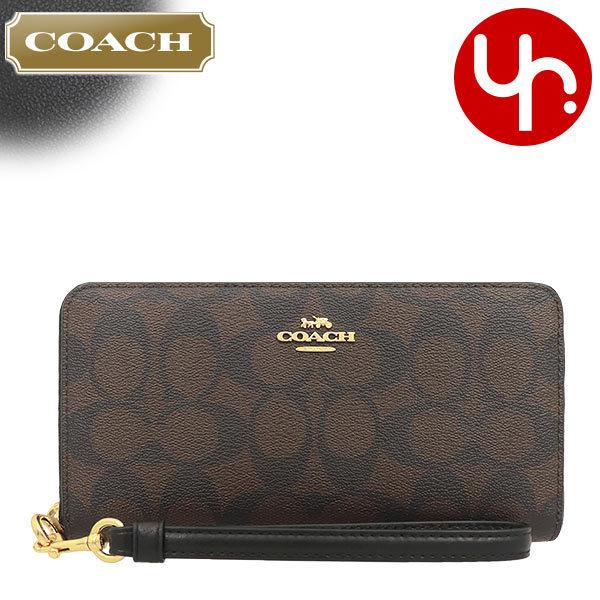 【72時間限定ポイント2％】コーチ COACH 財布 長財布 FC4452 C4452 ブラウン×ブ...