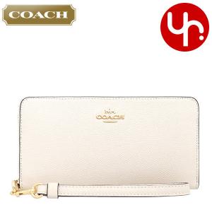 【24時間限定ポイント2％】コーチ COACH 財布 長財布 FC3441 C3441 チョーク クロスグレーン レザー ロング ジップ アラウンド ウォレ  アウトレット レディース｜import-collection-yr