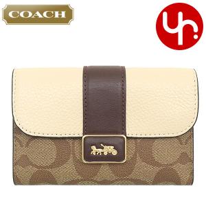 コーチ COACH 財布 二つ折り財布 FCA440 CA440 ライトカーキ×チョーク