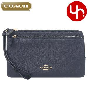 【48時間限定ポイント2％】コーチ COACH 財布 長財布 FC5610 C5610 ミッドナイト ラグジュアリー ペブルド レザー ダブル ジップ ウォ  アウトレット レディース｜import-collection-yr