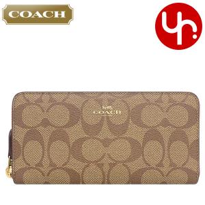 【48時間限定ポイント2％】コーチ COACH 財布 長財布 F59267 59267 カーキ×サドル シグネチャー PVC レザー スリム アコーディオン ジ アウトレット レディース｜import-collection-yr