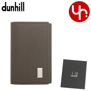 ダンヒル Dunhill 小物 キーケース DU22R2P14PS ブラウン プレーン PVC メタル ロゴ プレート 6連 キーケース メンズ｜import-collection-yr