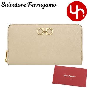 【タイムセール】サルヴァトーレ フェラガモ Salvatore Ferragamo 財布 長財布 22 0405 ダイノ ダブル ガンチーニ カーフ レザー ジップ アラウンド｜import-collection-yr
