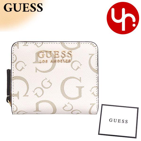 ゲス GUESS 財布 二つ折り財布 JG823841 ストーン G モノグラム スモール ジップ ...