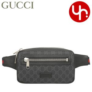 【48時間限定ポイント2％】グッチ GUCCI バッグ ショルダーバッグ 474293 K9RRN ブラック×グレー ソフト GGスプリーム キャンバス レザー ベルト バッグ メンズ｜import-collection-yr