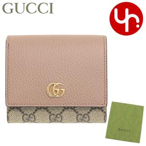 【48時間限定ポイント2％】グッチ GUCCI 財布 二つ折り財布 598587 17WAG ポーセリンローズ×ベージュエボニー プチ GG マーモント スプリーム キャンバス レザ｜import-collection-yr