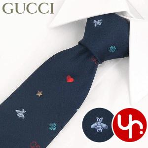 【48時間限定ポイント2％】グッチ GUCCI アパレル ネクタイ 571819 4E002 ネイビー GOLDWYN ビー スター ハート クローバー GG ロゴ シルク ネクタイ メンズ｜import-collection-yr