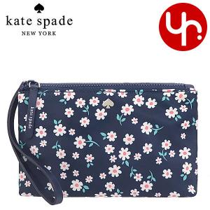 ケイトスペード kate spade 小物 ポーチ WLR00583 ブルーマルチ ジェイ フルーレット トス ナイロン ダブル ジップ リストレット アウトレット レディース｜import-collection-yr