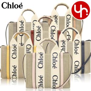 クロエ chloe バッグ トートバッグ CHC22AS397 I26 WOODY ウッディ リネン キャンバス ロゴ リボン スモール ショルダ｜import-collection-yr