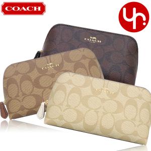 コーチ COACH 小物 ポーチ F53385 ラグジュアリー シグネチャー PVC コスメティック ケース 17 アウトレット レディース｜インポートコレクションYR