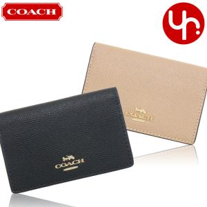 【48時間限定ポイント2％】コーチ COACH 小物 カードケース F87731 87731 クロスグレーン レザー ビジネス カード ケース アウトレット レディース メンズ｜import-collection-yr