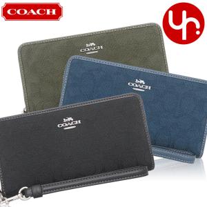 COACH コーチ 財布 長財布 F54630 カーキ×サドル2