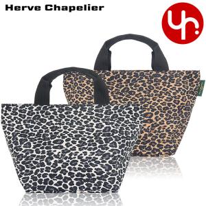 エルベシャプリエ Herve Chapelier バッグ トートバッグ 1027F スクエア ベース ナイロン レオパード ミディアム トート レディース｜import-collection-yr