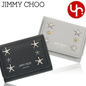 ジミーチュウ JIMMY CHOO 財布 三つ折り財布 NEMO UUF ネモ スタースタッズ ソフト グレイニー レザー スモール ウォレット レディース｜import-collection-yr