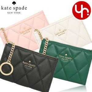 ケイトスペード kate spade 小物 カードケース KA598 キャリー スムース キルテッド レザー ジップ コインケース アウトレット レディース｜import-collection-yr