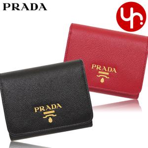 プラダ PRADA 財布 三つ折り財布 1MH176 QWA サフィアーノ レザー メタル レタリング ロゴ トライフォールド ウォレット レディース｜import-collection-yr