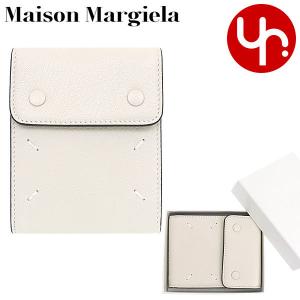メゾンマルジェラ Maison Margiela 財布 二つ折り財布 SA1UI0014 P4806 アイボリー 4ステッチ ゴート レザー カード ホルダー ウォレット メンズ レディース