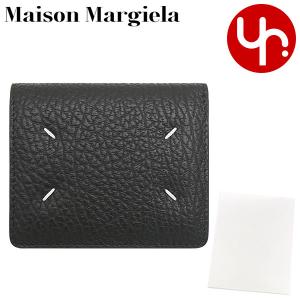 【24時間限定ポイント2％】メゾンマルジェラ Maison Margiela 財布 二つ折り財布 S56UI0140 P4455 ブラック 4ステッチ エンボス カーフ レザー ウォレット レデ｜import-collection-yr