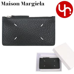 メゾンマルジェラ Maison Margiela 小物 カードケース S56UI0143 P4455 ブラック 4ステッチ グレイニー カーフ レザー カードホルダー ウォレット レディース｜import-collection-yr