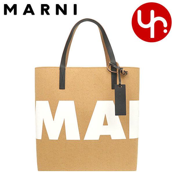 マルニ MARNI バッグ トートバッグ SHMPQ10A11 P4908 ゴールドブラウン×ブラッ...