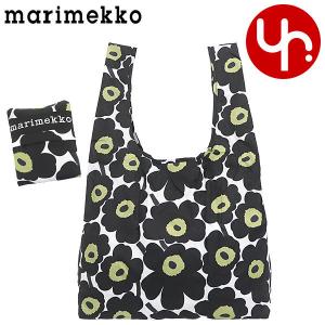 マリメッコ Marimekko バッグ トートバッグ 48852 ホワイト×ブラックオリーブ MINI UNIKKO ミニ ウニッコ ナイロン ポケッタブル エコバッグ レディース｜import-collection-yr